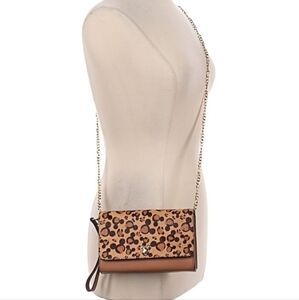 Aldo X Disney Brown Leopard Crossbody Bag